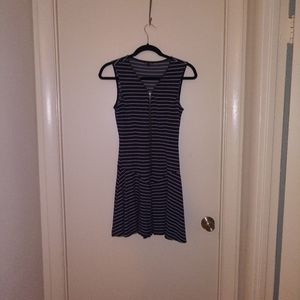 Theory Stripped Sleeveless Dress